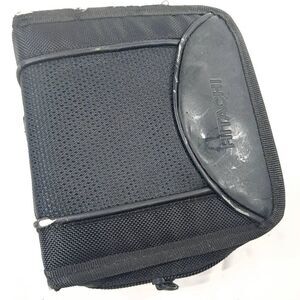 Hitachi Dvd-r dvd-rw case storage black‎ zipper case dvd mini zippered bag pouch
